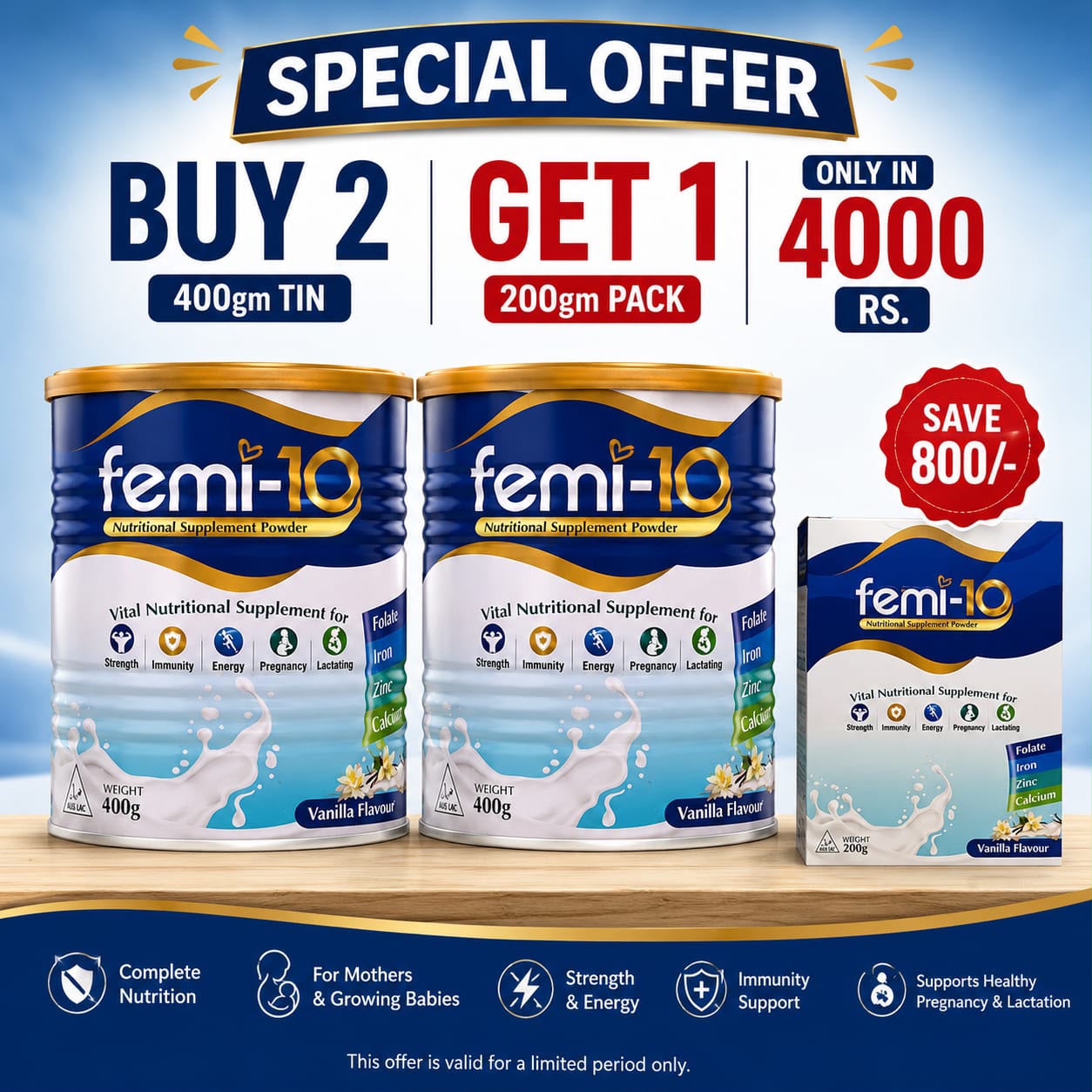 Femi-10 Nutritional Weight gain supplement